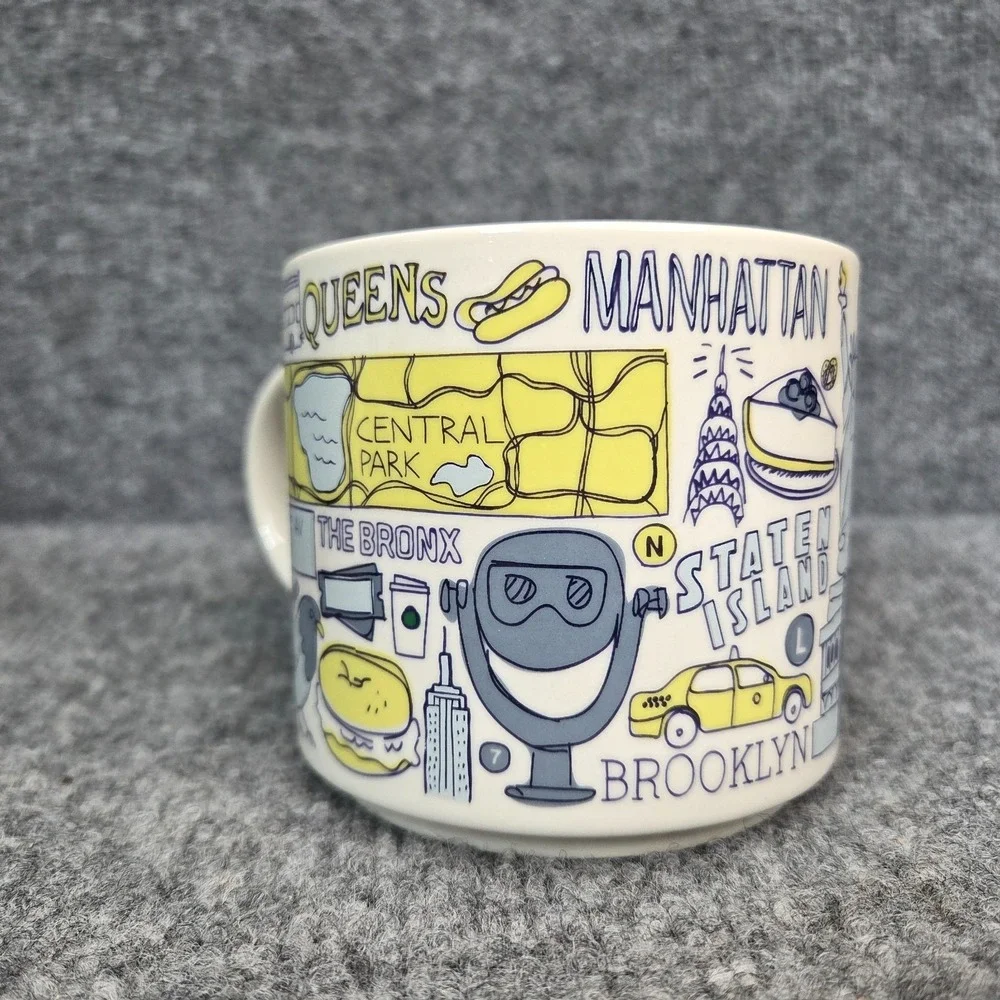 Starbucks New York City NYC Been There Series Ceramic Coffee Mug Cup 14 oz